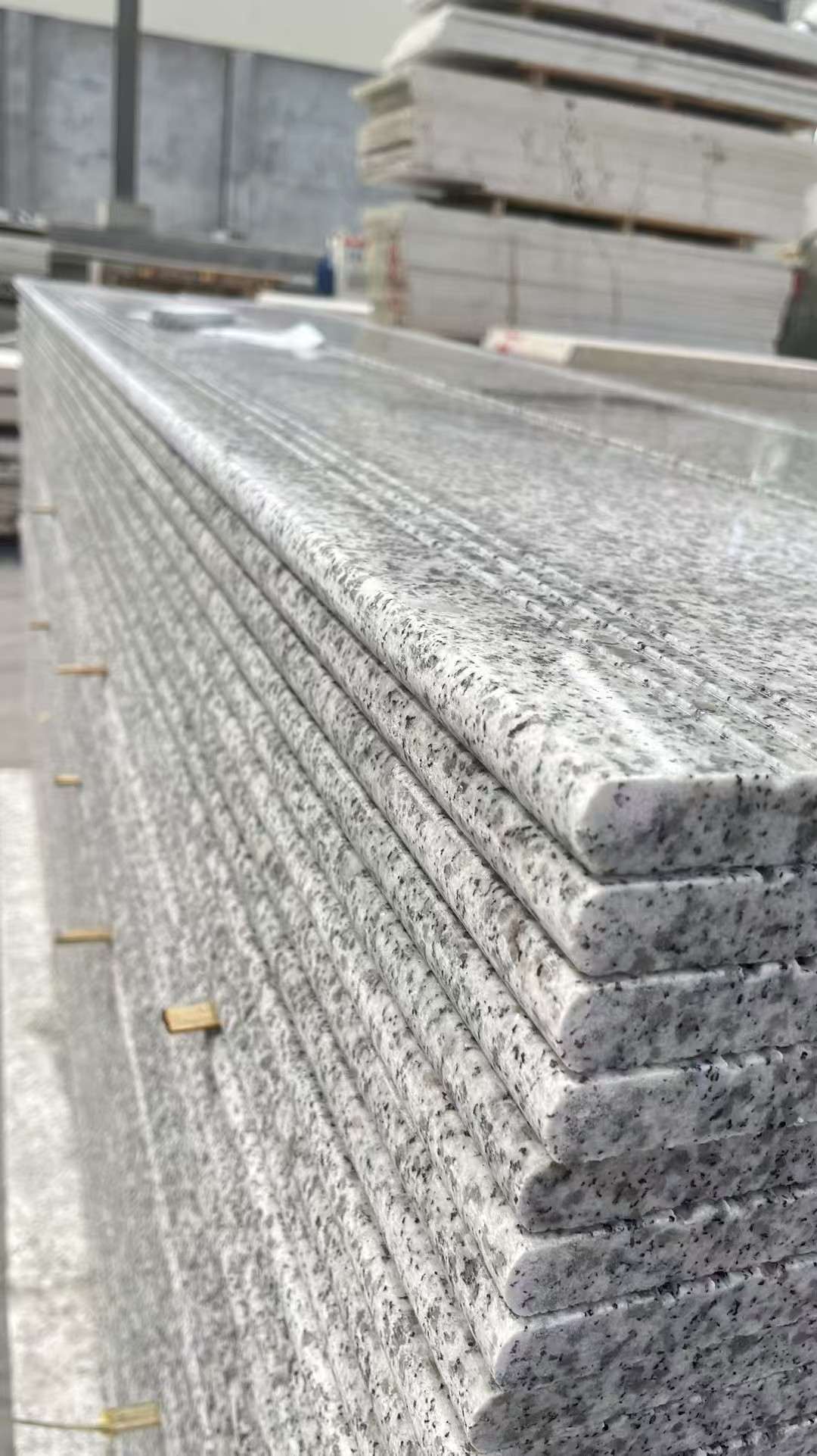 昌都芝麻白楼梯踏步 花岗岩楼梯板材