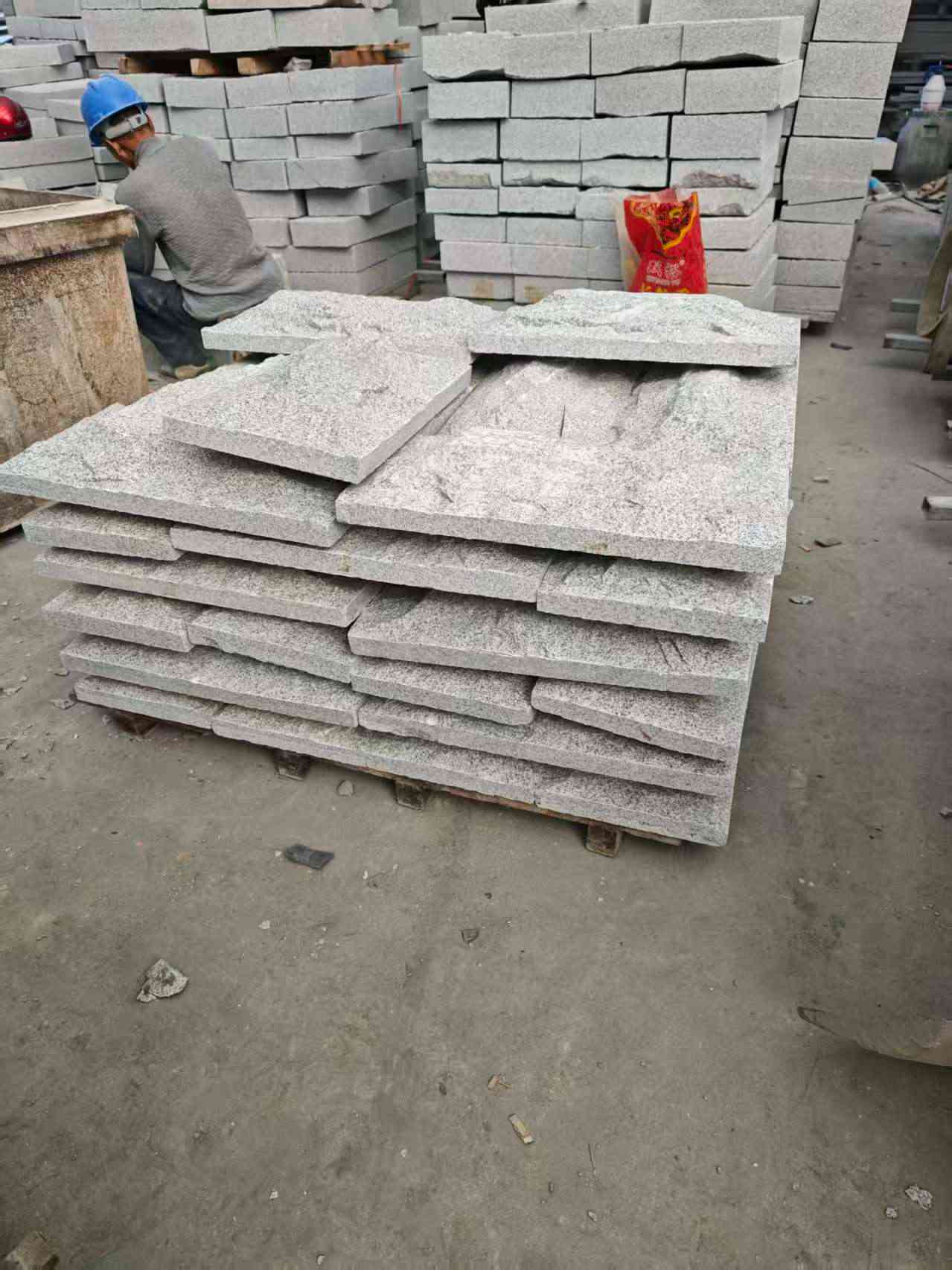 昌都芝麻白蘑菇石，自然面