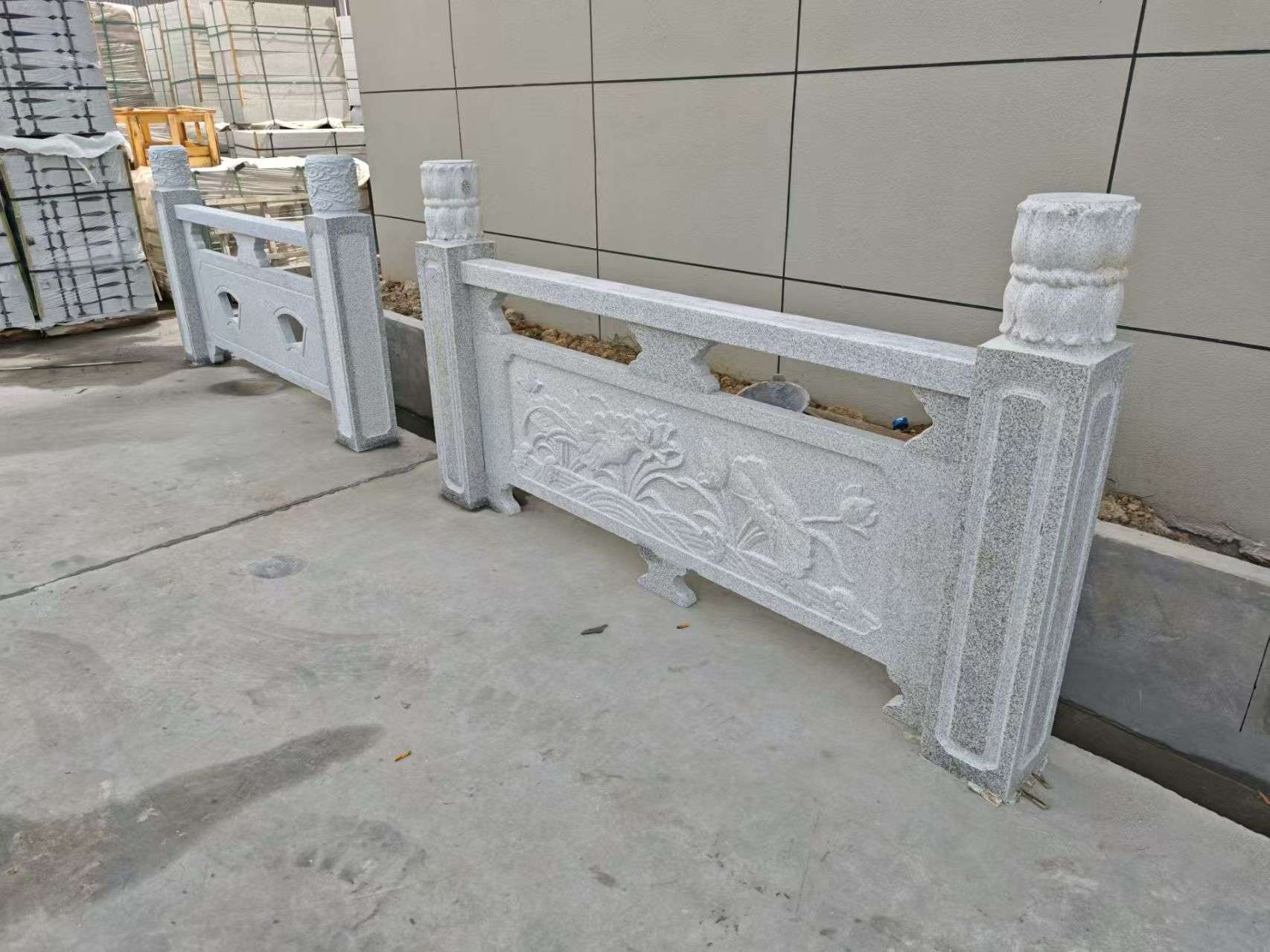 昌都芝麻白河道栏杆 石材栏杆